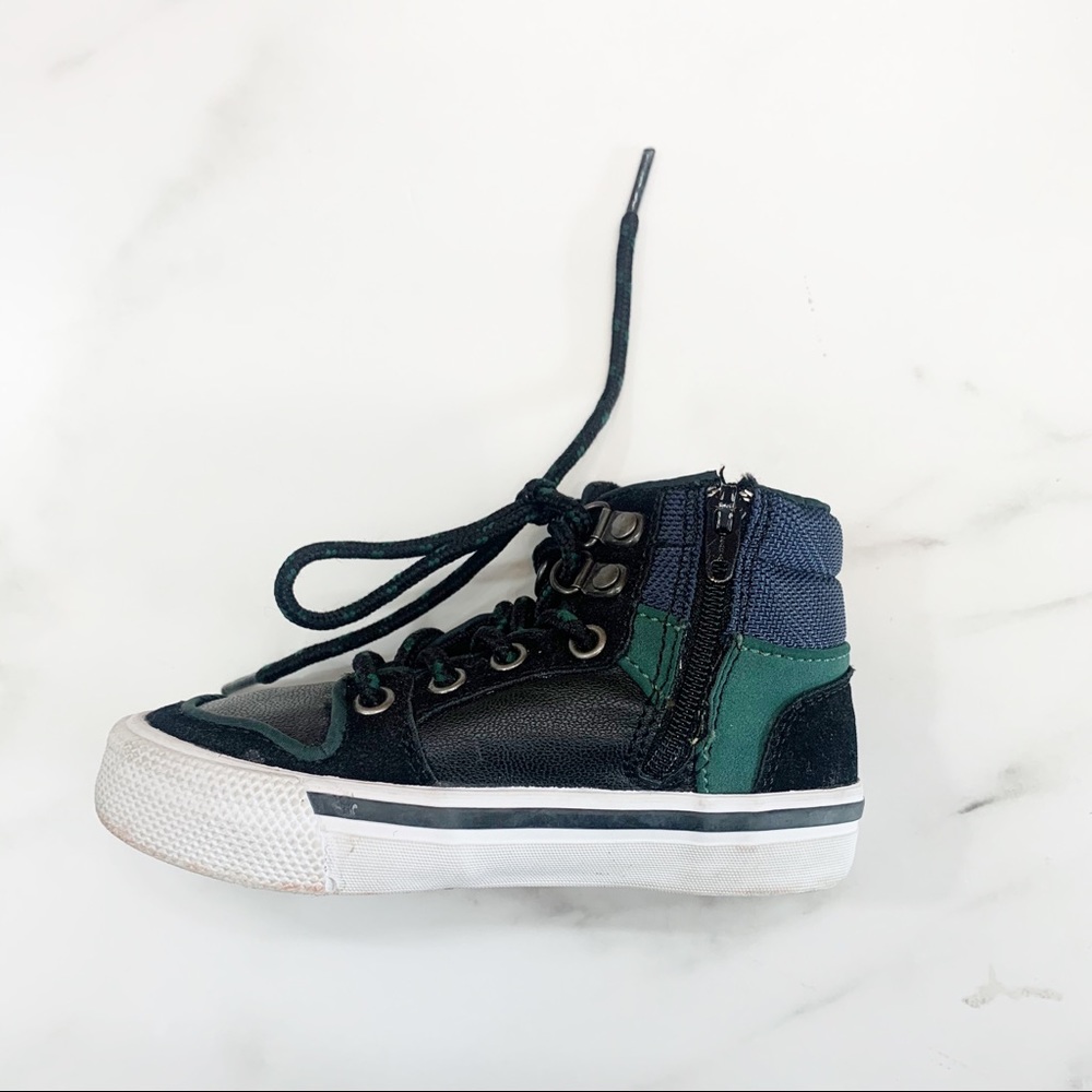 Zip up high too sneakers